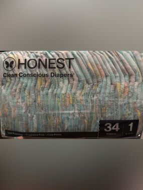 Honest Clean Conscious Diapers Pack in Pastel Blue